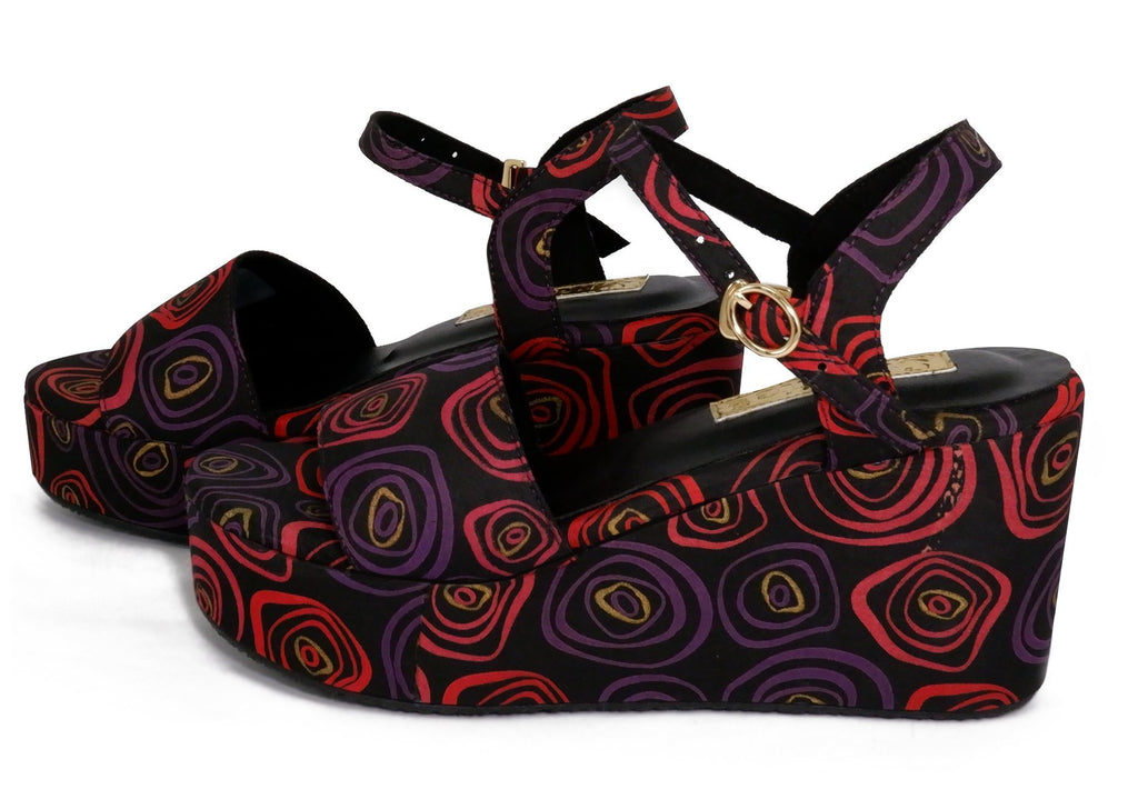 Castel platform sandals - Sucette artistic shoes and fashion